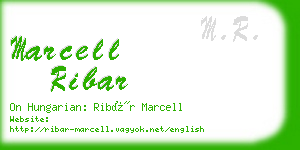 marcell ribar business card
